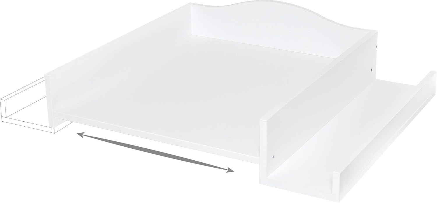 KraftKids Table à langer – Blanc Compatible avec toutes les machines à laver