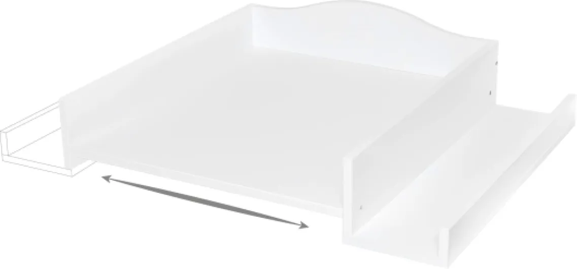 KraftKids Table à langer – Blanc Compatible avec toutes les machines à laver