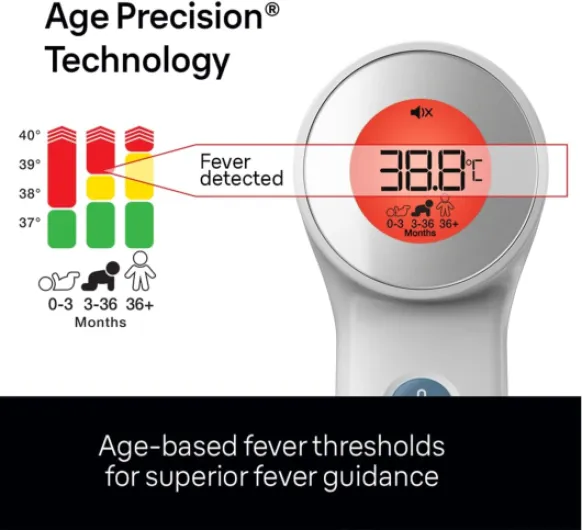 BNT400EE No Touch + Touch Thermomètre avec précision d'âge BNT400EE.