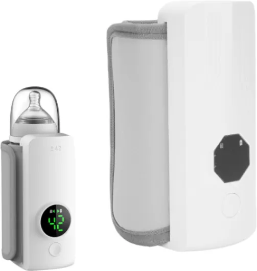 Chauffe-biberon 6 Vitesses, Chauffage Uniforme, Portable, Rapide, 4000mAH, pour le Lait Maternel