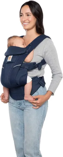 Porte-Bébé Omni Breeze pour nouveau-nés, de la naissance à 20,4 kg, porte-bébé ergonomique 4 positions en Mesh SoftFlex pour portage ventral, sur le côté et dans le dos, Midnight Blue Omni Breeze Midnight Blue