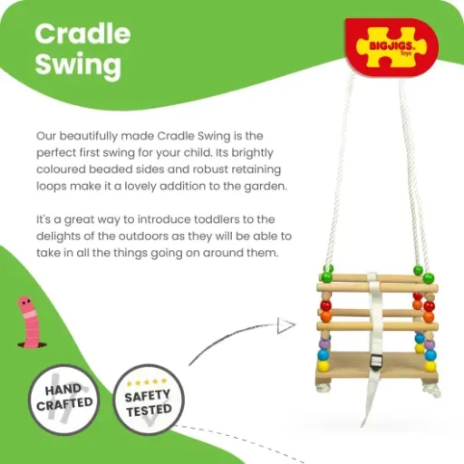 Test Bigjigs Toys Balançoire Nacelle : une première expérience de jardinage pour les tout-petits