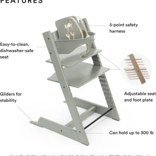 Test Tripp Trapp Chaise haute Stokke : Une chaise qui évolue avec votre enfant