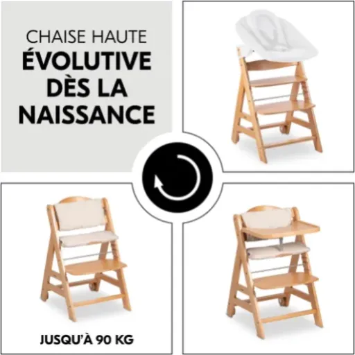 Test hauck Chaise Haute Bébé Evolutive Beta+ : pratique et durable pour suivre la croissance de votre enfant