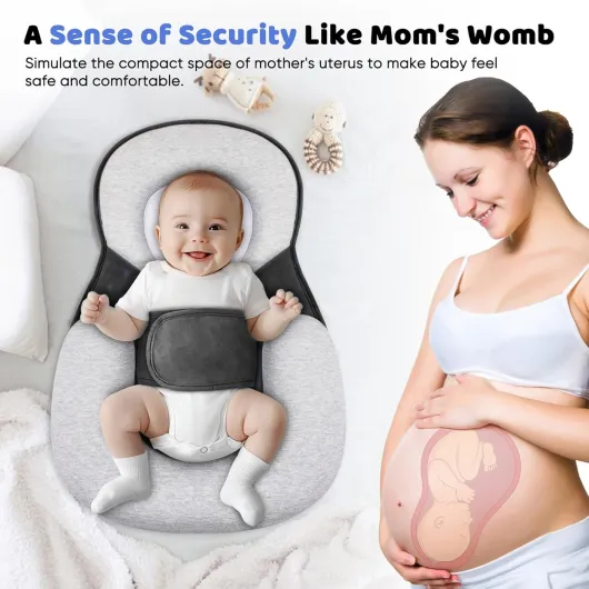 Lit bébé Dream Nest: Soulage Les coliques, Les gaz douloureux et Les Reflux acides grâce à l'inclinaison de 15° recommandée par Les pédiatres - Construction sûre et Confortable.