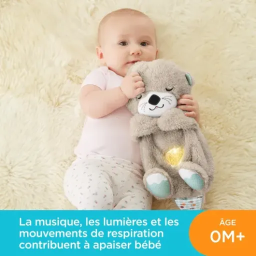 Test Fisher-Price Ma Loutre Câlins Bonne Nuit : la peluche qui endort les petits