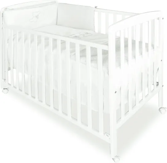 Asalvo 12371 Berceau en bois 120 x 60 cm Blanc