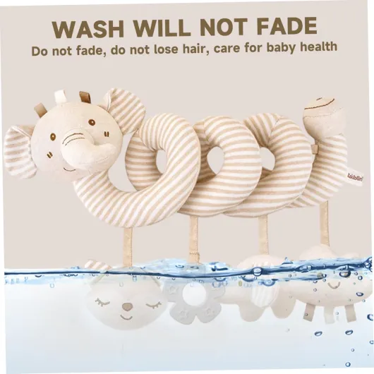 Jouet de Poussette pour bébé, Animaux en Peluche en Spirale Suspendus de Berceau, d'activité sensorielle éducative grinche