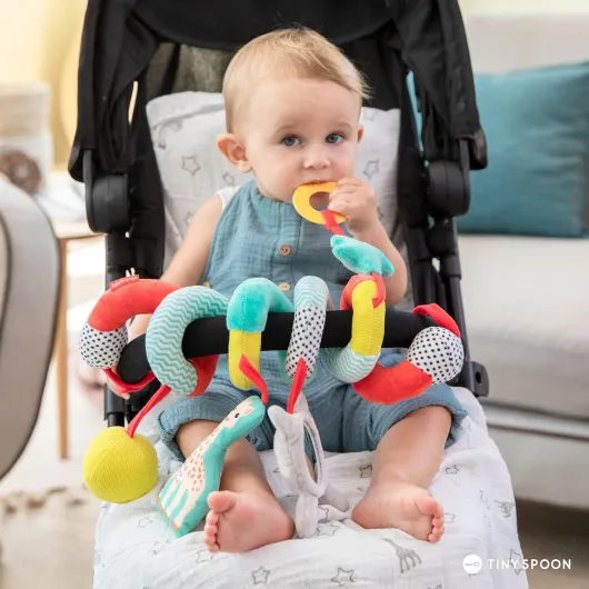 Boulier Spirale Jouet Poussette 230831, Multicolore, 6 Unités