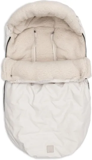 Nid d’Ange - Embossed - Sand - Pour Siège Auto Groupe 0+ et Poussette - Compatible 3 et 5 Points - Motif Gaufré et Doublure Polaire