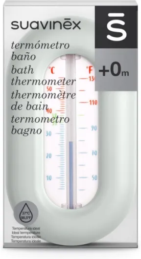 , Thermomètre de Bain pour Bébé, Sans Mercure, Sans Piles, Précis, Résistant, Rapide et avec Échelle de Couleur, Degrés ºC et ºF, Flotte dans l'Eau, +0M, Design Birdies Vert Vert - Birdies