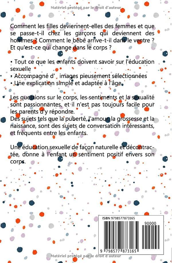 Livre d’éducation sexuelle Pour garçons et filles à partir de 8 ans: L’éducation sexuelle adaptée aux enfants