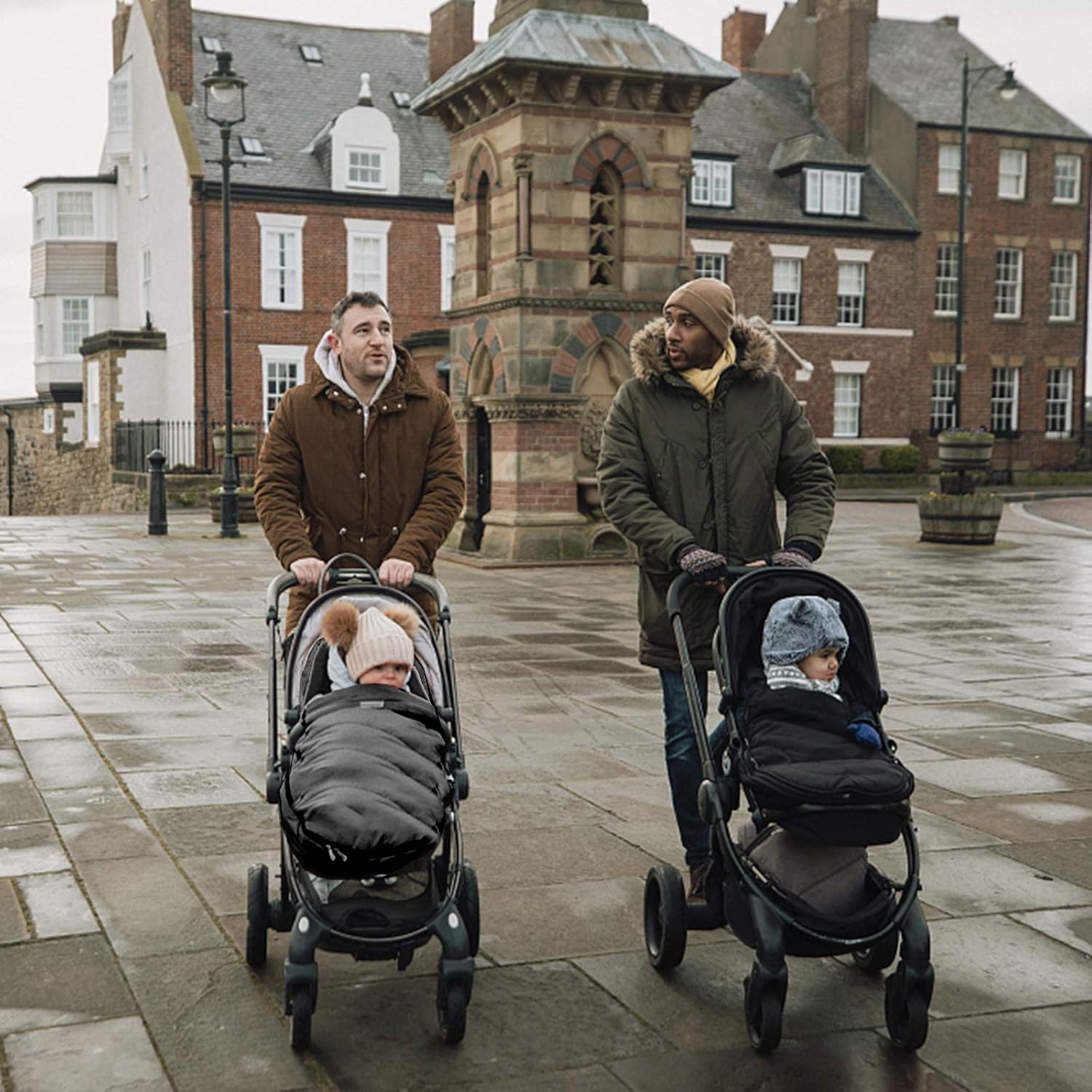 MHOYI Universelle Chancelière pour Poussettes,Bébé Chariot Coton Coussins,Garder Chaud Hiver Couverture Enveloppante,bébé Housse de Pied Hiver Chaudpour Poussette/Landaus Siège Auto/Buggys(Gris)