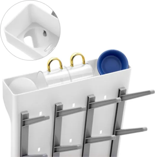 QWORK® Support Vertical egouttoir Bouteilles, seche à biberon comptoir avec 12 Supports & Couche de Stockage supérieure