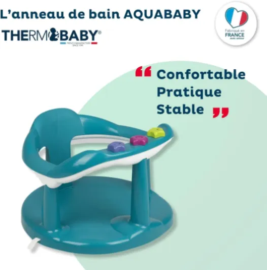Siège de bain enfant, Vert emeraude