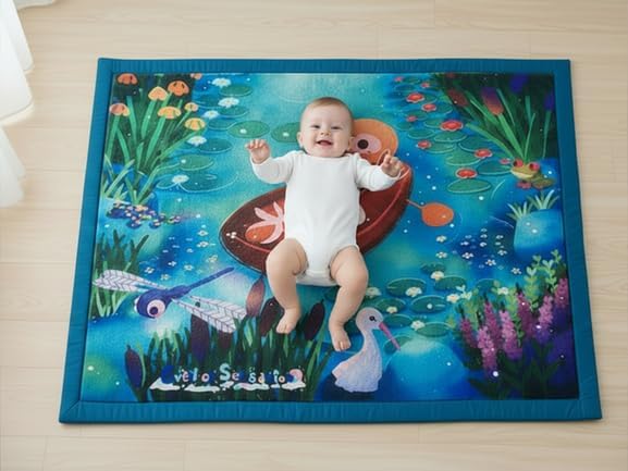 Tapis en Mousse pour bébé 148x98x1,5cm Oeko-Tex