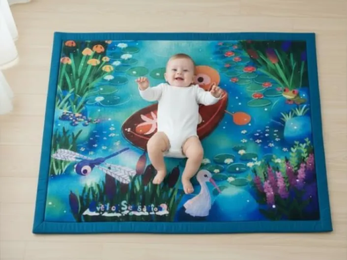 Tapis en Mousse pour bébé 148x98x1,5cm Oeko-Tex