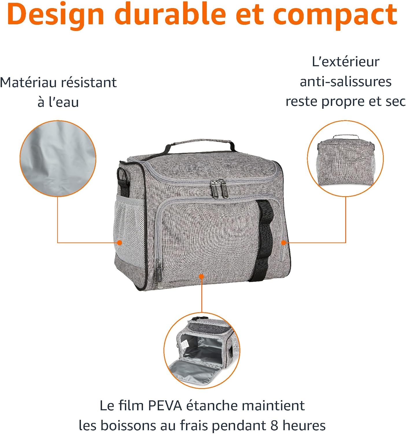 Sac Isotherme Doux, étanche et léger 24 canettes Sac isotherme