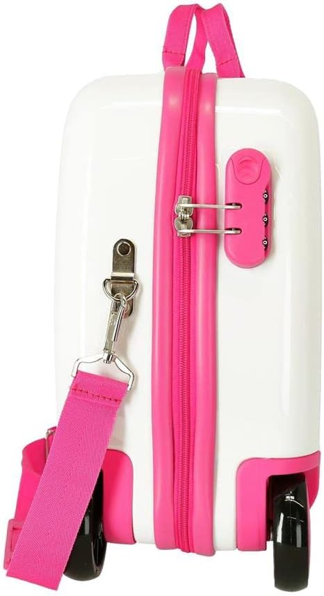 Roll Road Little Me Valise Enfant Blanc 50x38x20 cms Rigide ABS Serrure à combinaison 34L 2,1Kgs 4 roues Bagage à main Valise pour enfants Blanc