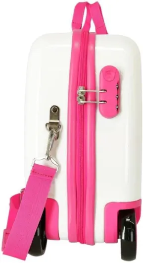 Roll Road Little Me Valise Enfant Blanc 50x38x20 cms Rigide ABS Serrure à combinaison 34L 2,1Kgs 4 roues Bagage à main Valise pour enfants Blanc