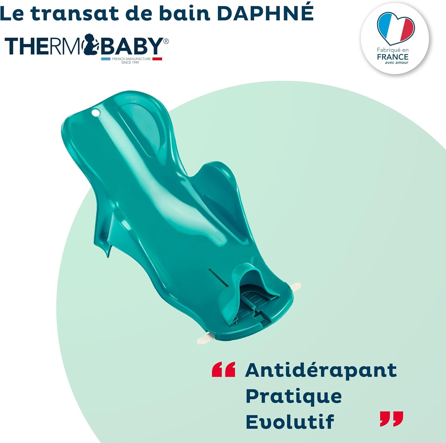 Transat - Anneau THERMOBABY de bain daphne - Vert emeraude Vert Céladon