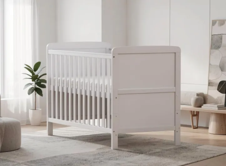 3-en-1 lit de bébé en Bois, Berceau de bébé, Berceau Convertible, lit de bébé, 3 Positions de Base de lit réglable (No Mattress)