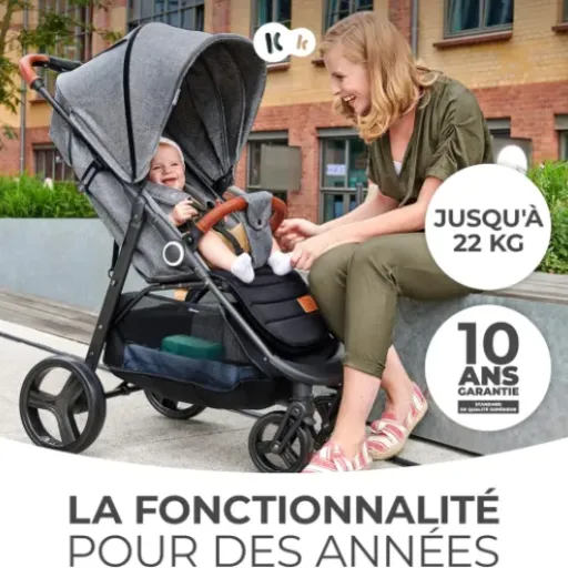 Test Kinderkraft GRANDE PLUS : la poussette citadine costaud mais pas si compacte qu’annoncé