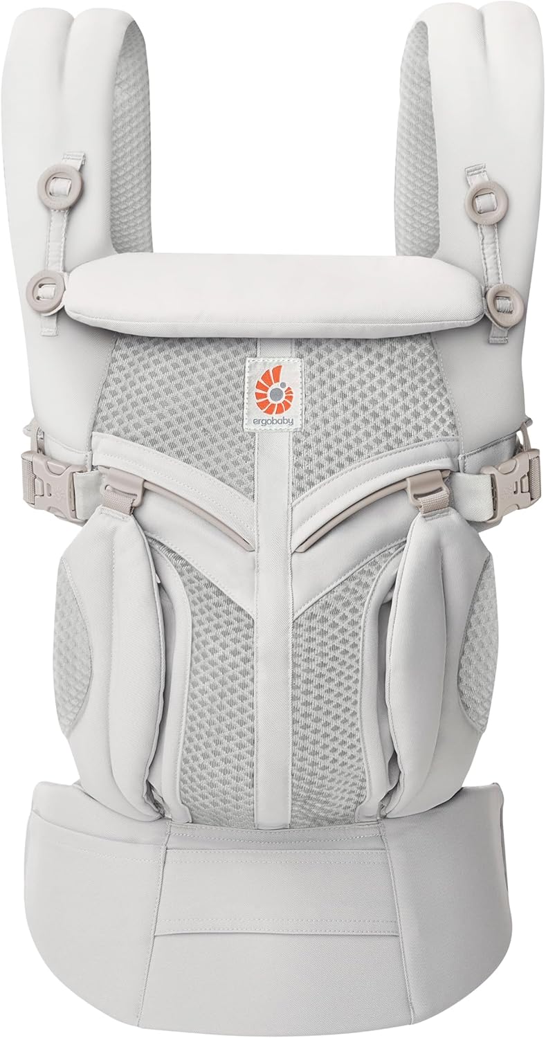 Porte-bébé Omni 360 Cool Air Mesh 4 positions pour nouveau-né à tout-petit (0-3 ans), porte-bébé ergonomique et sac à dos, gris perle Cool Air Mesh Pearl Grey