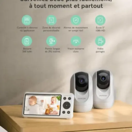 Test momcozy BM04 (2 caméras) : le babyphone WiFi qui surveille deux pièces sans trop se prendre la tête