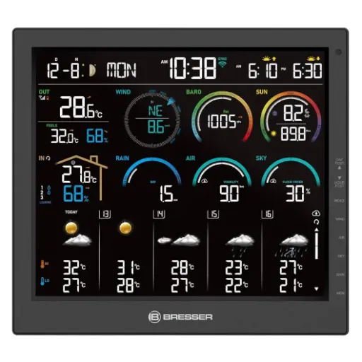 Test Bresser Station météo Wi-Fi 10" : la station complète pour vraiment suivre la météo chez soi