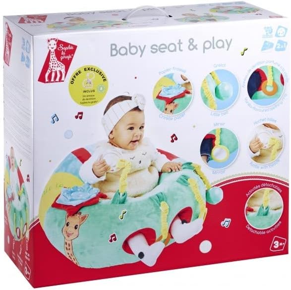 Baby Seat et Play fauteuil de Jeux - Jouet pour enfant - de nombreuses activités pour éveiller 5 sens de bébé - tapis de jeux Unique