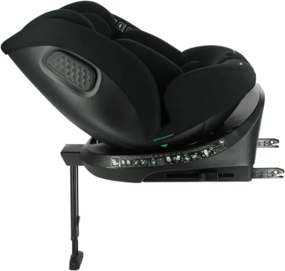 Spirit, Siège auto pivotant 360°, I-Size 40-150 cm, Evolutif dès la naissance jusqu'à 12 ans environ, Groupe 0+/1/2/3,Fixations isofix, jambe de force Spirit noir