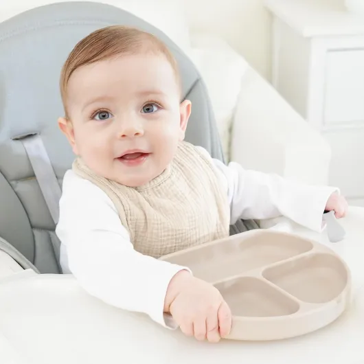 Bearmoss Bavoirs Bébé Bebe 8 Pièces Nouveau Né Coton Bavoirs,100% Coton Réglables Doux Pour Garçons et Filles Marron