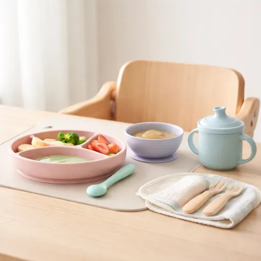 Vaisselle bébé élégante et sûre : comment bien choisir pour les premiers repas