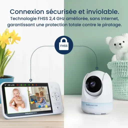 Test Babysense Prisma Babyphone Vidéo HD 5" (2 caméras) : le babyphone double vue qui fait le job sans Wi-Fi