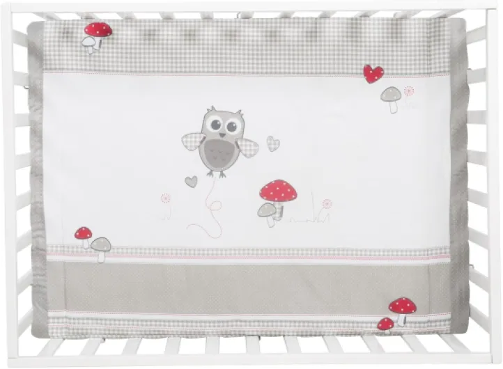 Parc Bébé Rectangulaire en Bois 75 x 100 Adam & Eule + Tapis de Parc Bébé et Roues avec Freins - Base Ajustable en Hauteur - Blanc Blanc / Adam & Eule