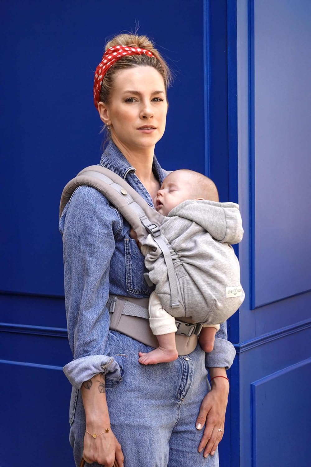 Porte-bébé HoodieCarrier 2 - Gris Athlétique