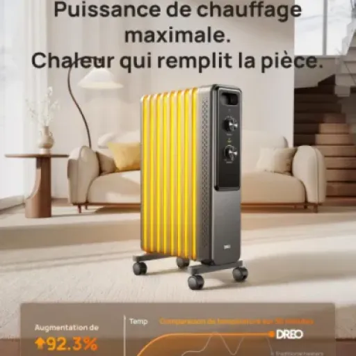 Test Dreo Radiateur à huile 2000W : le chauffage d’appoint qui fait le job sans faire de bruit