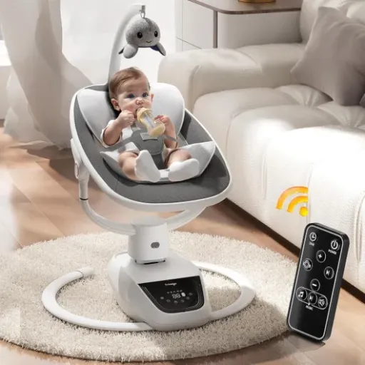 Test Trimigo Transat Bébé Électrique 3D : la balancelle qui soulage (un peu) les bras des parents