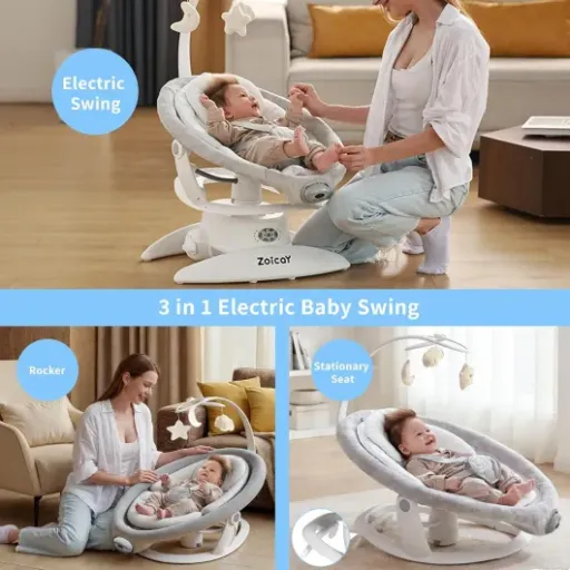 Test Balancelle Bébé Electrique Zoicay : la balancelle qui fait (presque) tout à votre place