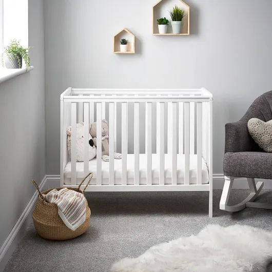 Obaby Bantam Lit économiseur d'espace Blanc Blanc 40.9L x 22l x 33.6H cm