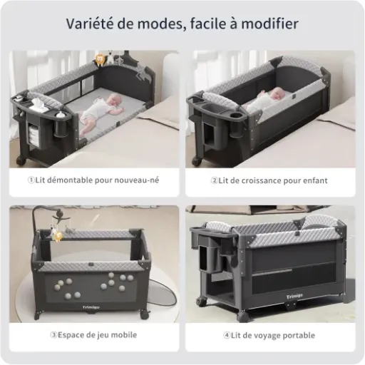 Test Trimigo lit bébé pliable : un gros combo lit/parc/cododo qui fait le job