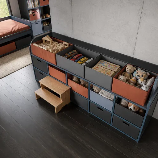 Meuble de rangement pour jouets : organiser la chambre enfant avec élégance et autonomie
